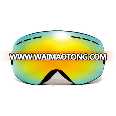 Flexible TPU frame frameless ski goggles with polarized lens