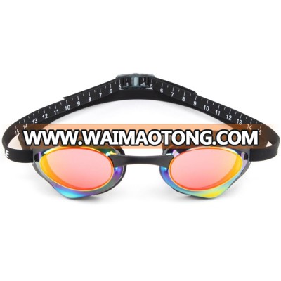 Adult Anti-fog Waterproof  custom UV400 Silicone competition swimming goggles