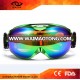 Perfect design uv400 blue lens ski goggles printed colorful strap snow goggles