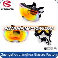 Newest design helmet compatible anti-scratch spherical lens snow ski goggles